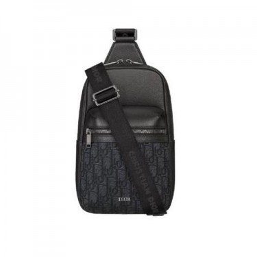디올 Rider 2.0 사들 레더 허리백 블랙 1ESBO065YKS-H03E 남성 크로스바디