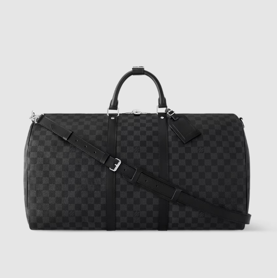 루이비통 N41413 Keepall Bandoulière 55 다미에 에벤 여행가방 남성 토트백 보스턴백