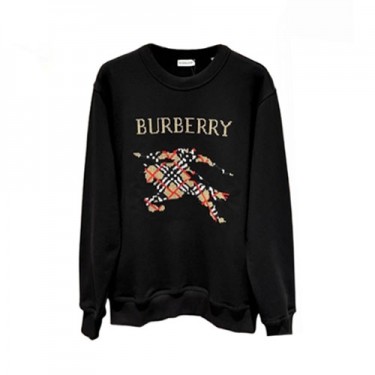 BURBERRY-073111 버버리 블랙 아플리케 장식 스웨트셔츠
