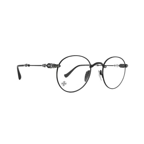 크롬하츠 안경테 실버 메탈 라운드 남녀공용 아이웨어