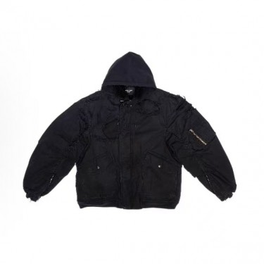 발렌시아가 헤비 워싱 디스트로이드 봄버 자켓 (X공장)