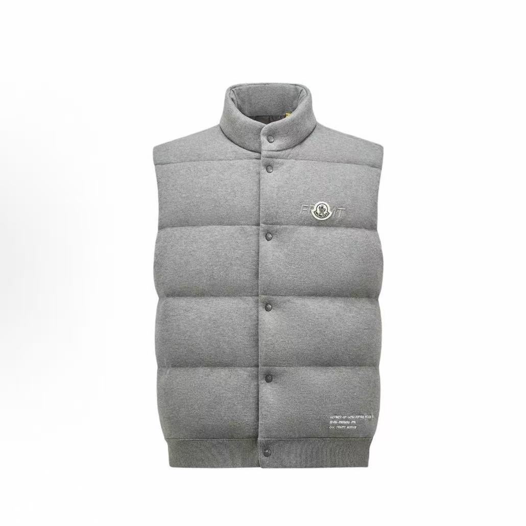 몽클레르 자수 디테일 코튼 패딩 베스트 (X공장)