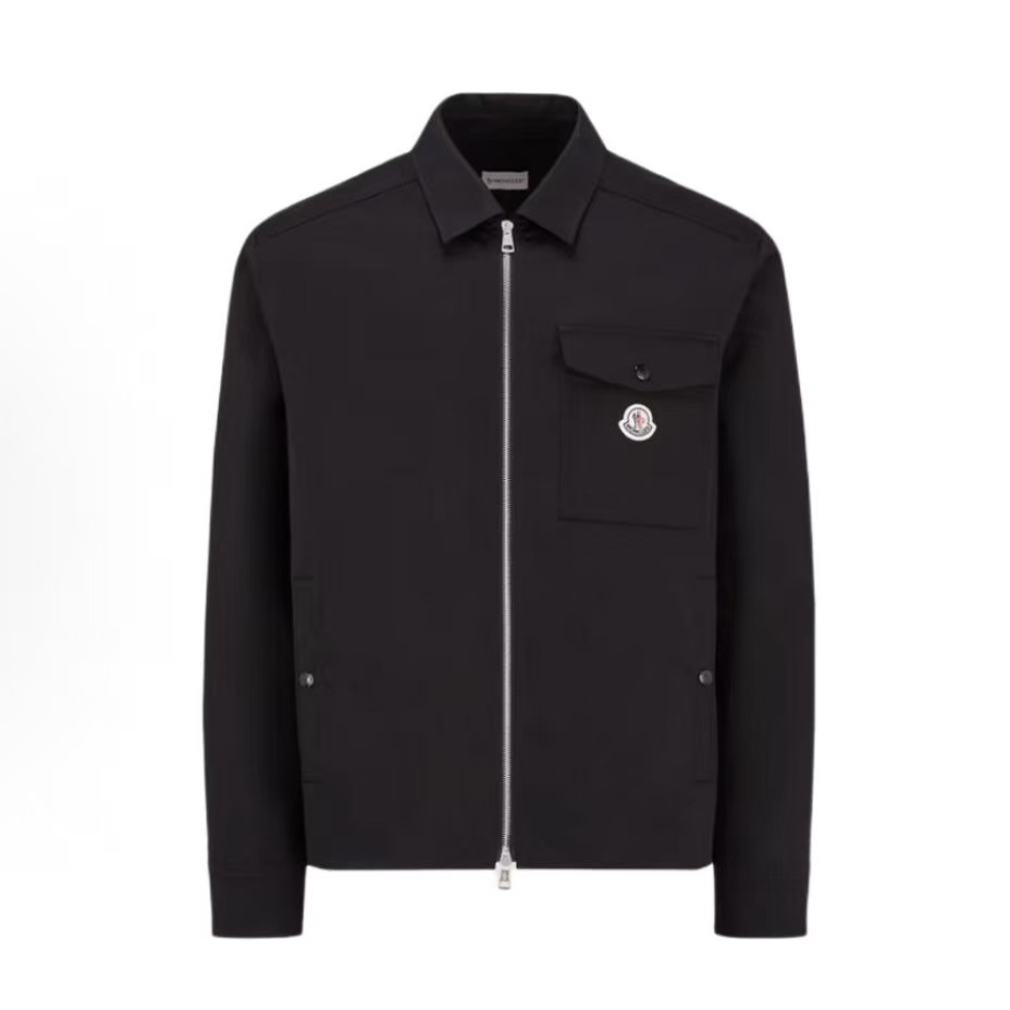 몽클레르 로고 집업 셔츠 자켓 블랙   (X공장)