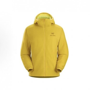아크테릭스 Atom Hoody M 자수 로고 후드 다운 자켓 옐로우