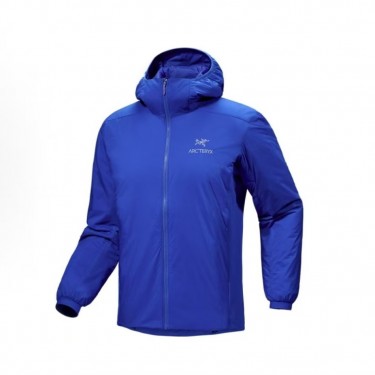 아크테릭스 Atom Hoody M 자수 로고 후드 다운 자켓 군청 블루