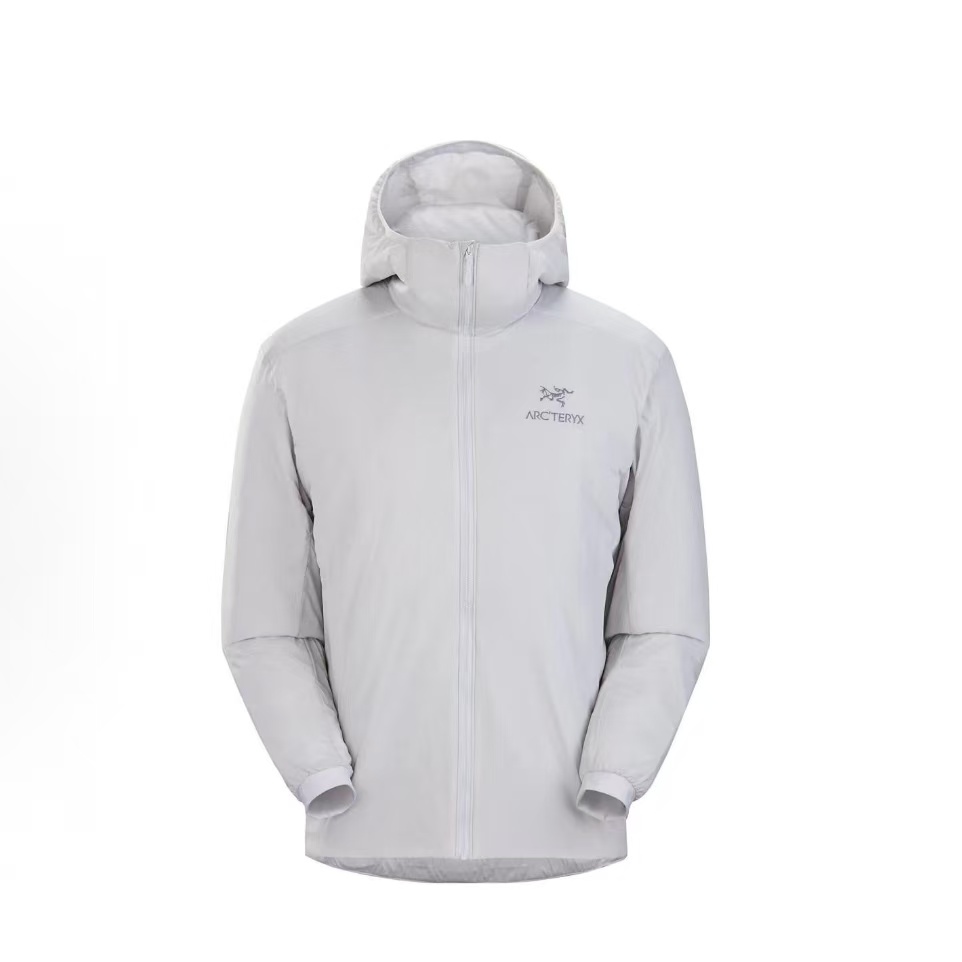 아크테릭스 Atom Hoody M 자수 로고 후드 다운 자켓 그레이
