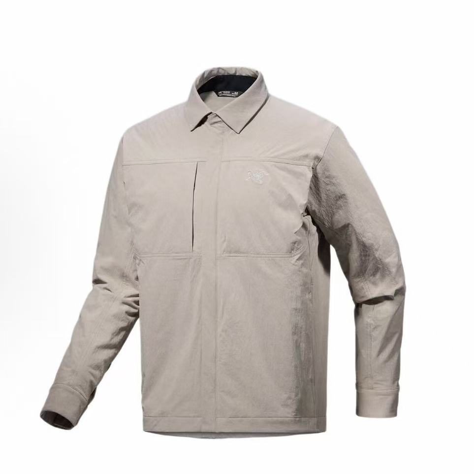 아크테릭스 스트레치 방풍 패딩 셔츠 자켓 라이트 브라운