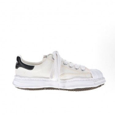 메종 미하라 야스히로 Blakey 로고 레이스업 스니커즈 화이트 남녀공용