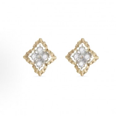 부첼라티 다이아몬드 다이아몬드 인레이 골드 이어링 여성 골드