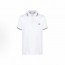 몽클레르 남성 솔리드 컬러 오버핏 폴로 반소매 티셔츠 화이트 (탑몽X)