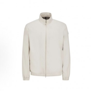 몽클레르 남성 브랜드 로고 하이넥 양방향 지퍼 재킷 화이트 (탑몽X)