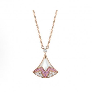 불가리 디바스 드림 로즈골드 네크리스 여성용 핑크