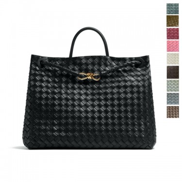 보테가 베네타 라지 안디아모 인트레치아토 가죽백 블랙 766019VCPP11139 (징셀러)