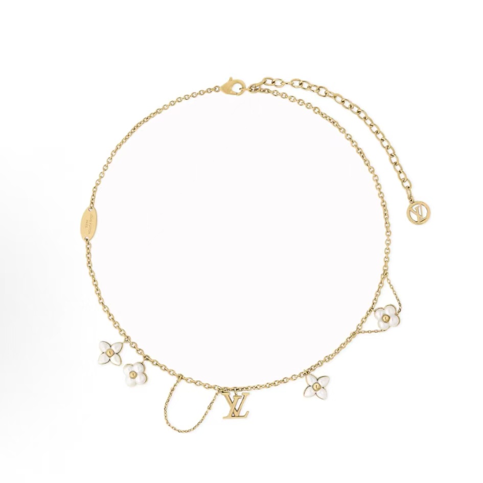루이비통 플로라그램 메탈 네크리스 여성 골드