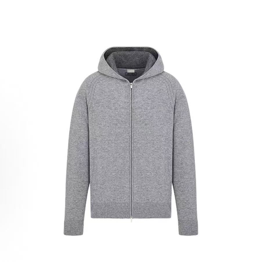 디올 SS26 로고 후드 캐시미어 니트 그레이 (B+공장)