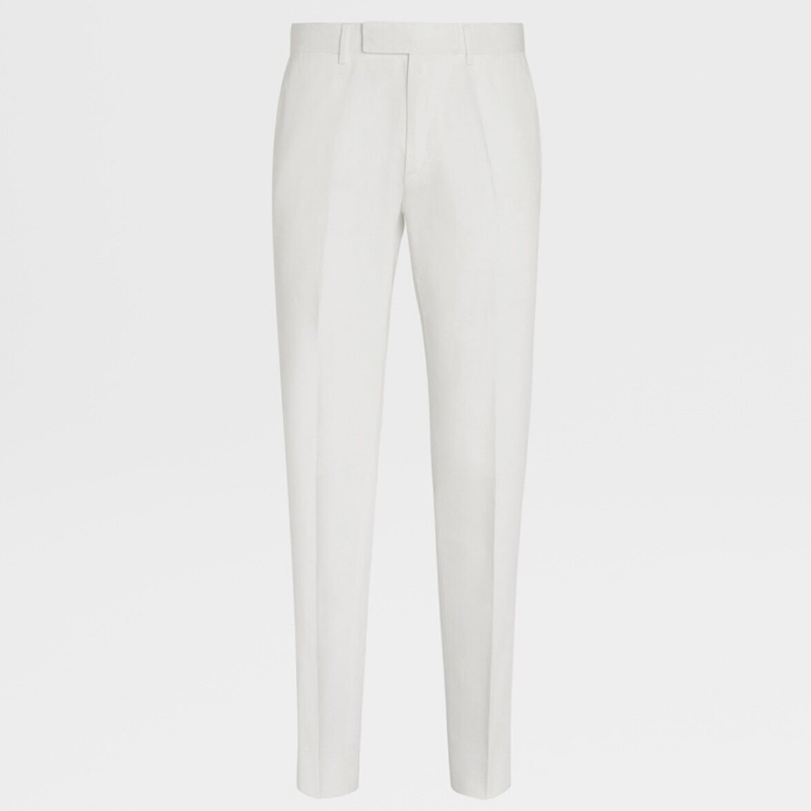 로로피아나 SS22 솔리드 버튼 슈트 팬츠 남성 화이트 (B+공장)