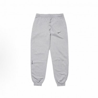 나이키 x 녹타(NOCTA) SS24 플리스 로고 미드라이즈 조거 니트 트레이닝 팬츠 그레이