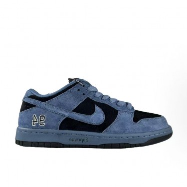 나이키 x 슈프림 덩크 SB 로우 남성용 미 블루 로우탑 스니커즈(CY공장)