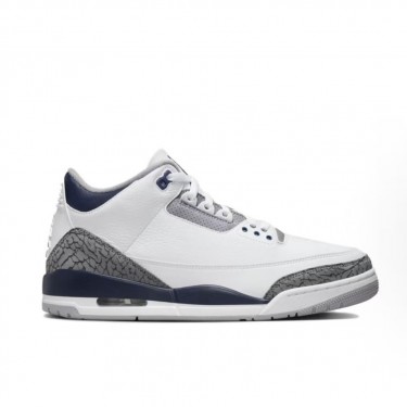 조던 에어 조던 3 미드나잇 네이비 남성용 그레이 블루 미드탑 스니커즈 (X공장)