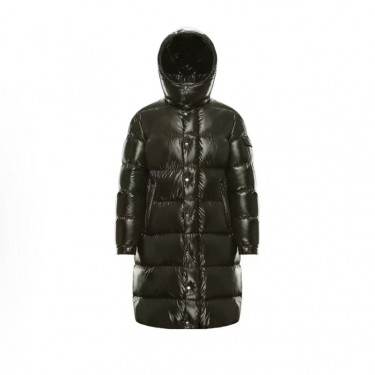 몽클레어 하노베리안 컬렉션 솔리드 컬러 지퍼 롱 다운 재킷 남성용 그린 (지이공장)