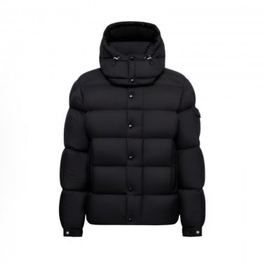 몽클레어 베제르 단색 후드 루즈핏 롱슬리브 다운 재킷 블랙 (지이공장)