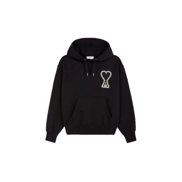 아미파리 패치 로고 풀오버 스웨트셔츠 유니섹스 블랙 (탑아미공장)