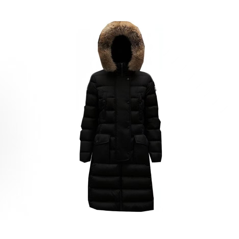 몽클레어 Hloe 퀼팅 나일론 벨트 다운 재킷 여성용