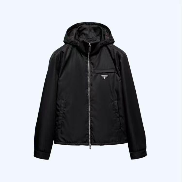프라다 25SS 리나일론 로고 후드 스트링 자켓 (X공장)