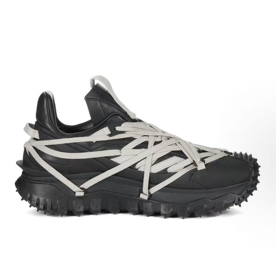 릭 오웬스 x 몽클레르 트레일그립 로우 스니커즈 블랙 (OK공장)