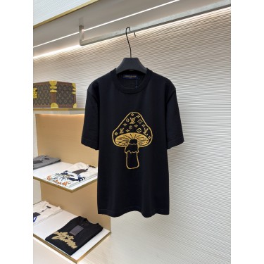 루이비통 버섯 인타르시아 니트 라운드넥 반팔 티셔츠 (X공장)