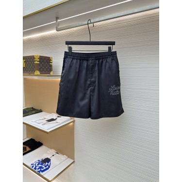 루이비통 니고 플라워 프린트 레터 로고 실크 쇼츠 (X공장)