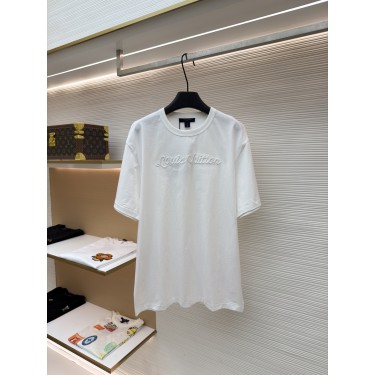 루이비통 입체 웨이브 라운드넥 반팔 티셔츠 (X공장)