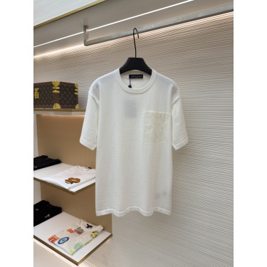 루이비통 솔리드 나일론 트림 반팔 티셔츠 (X공장)