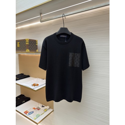 루이비통 포켓 자카드 배색 니트 반팔 티셔츠 (X공장)