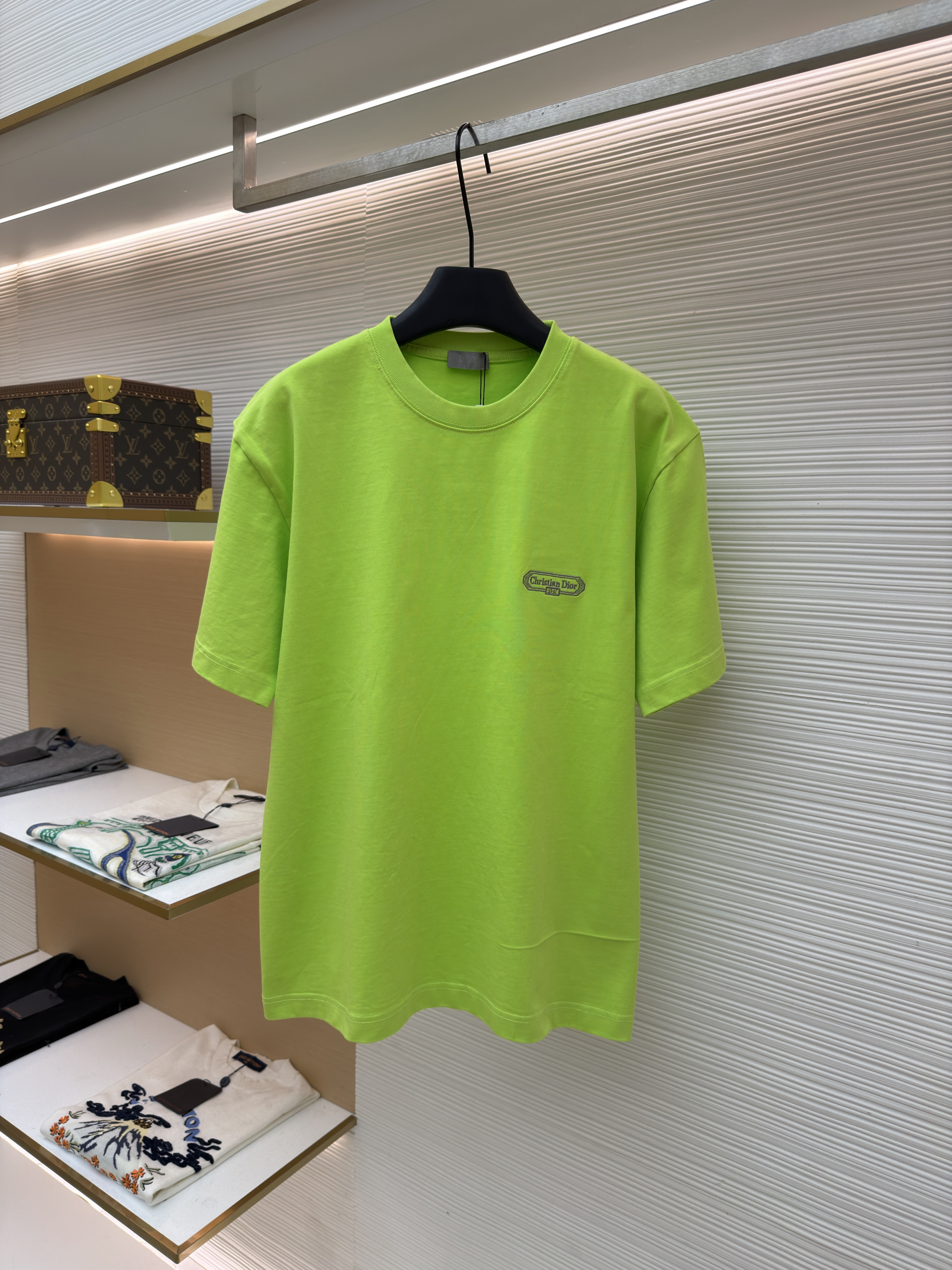 디올 박스 로고 자수 반팔 티셔츠 (X공장)