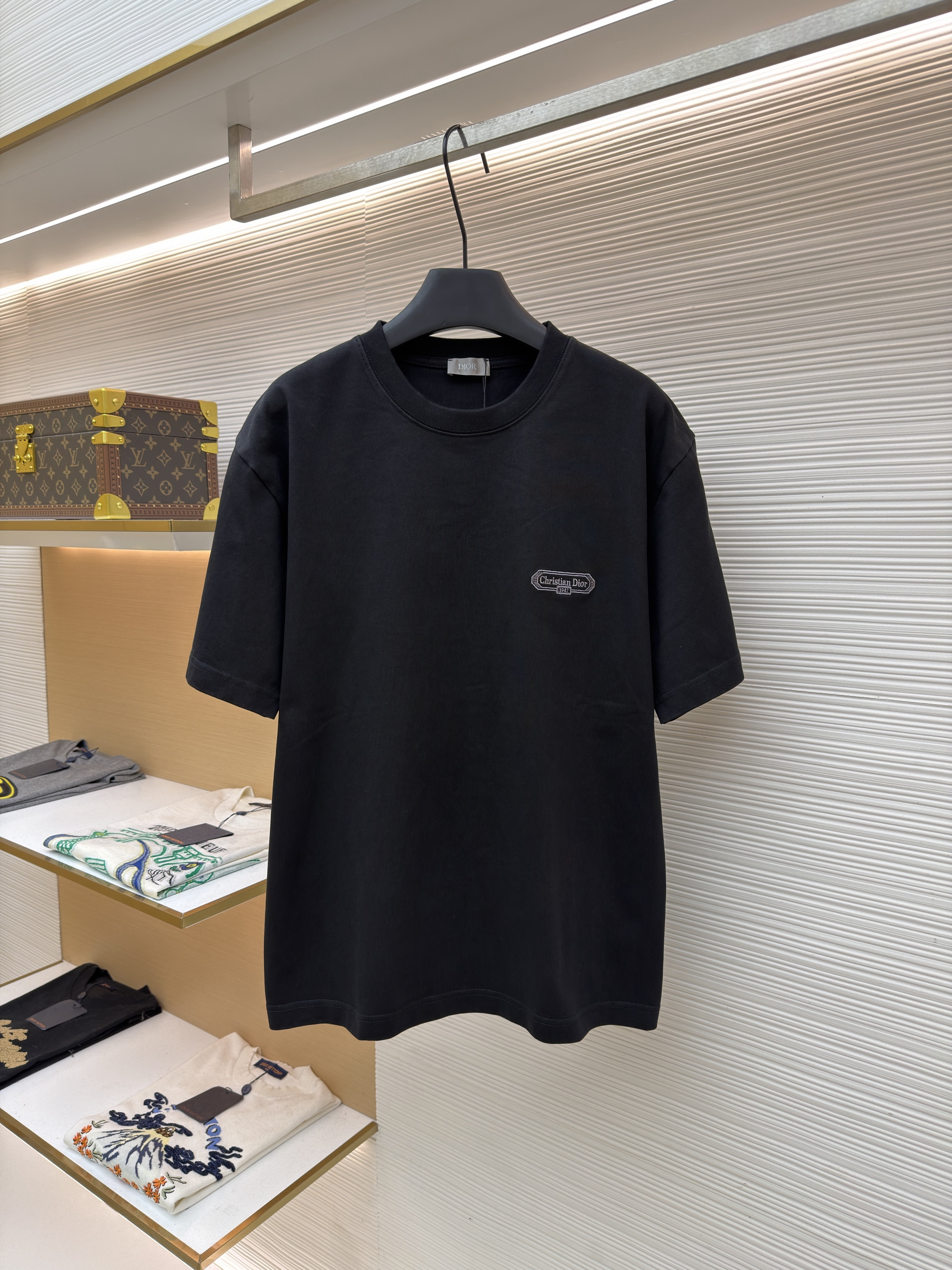 디올 박스 로고 자수 반팔 티셔츠 (X공장)