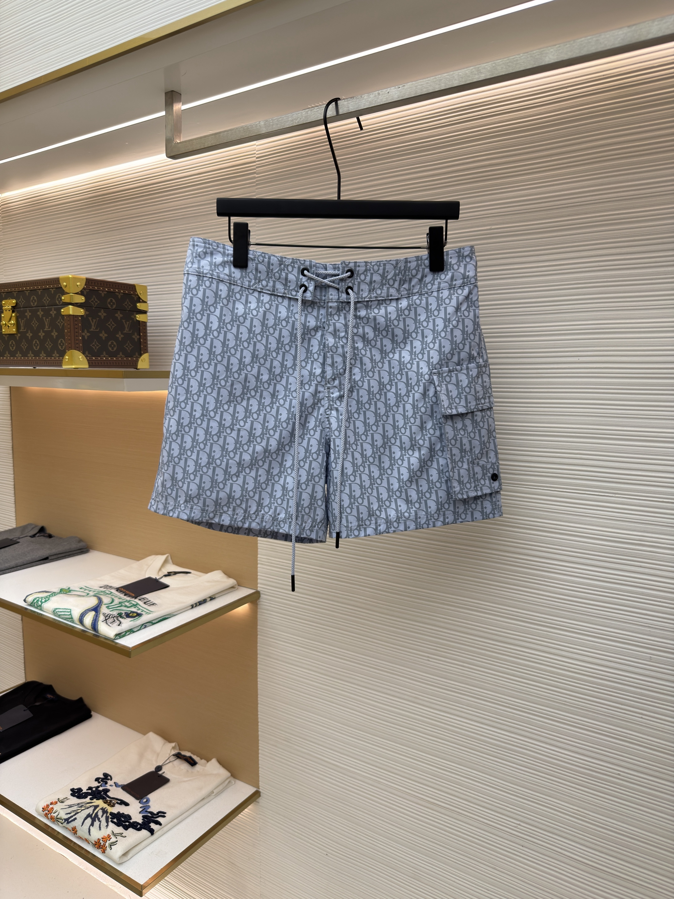 디올 오블리크 드로스트링 비치 쇼츠 (X공장)