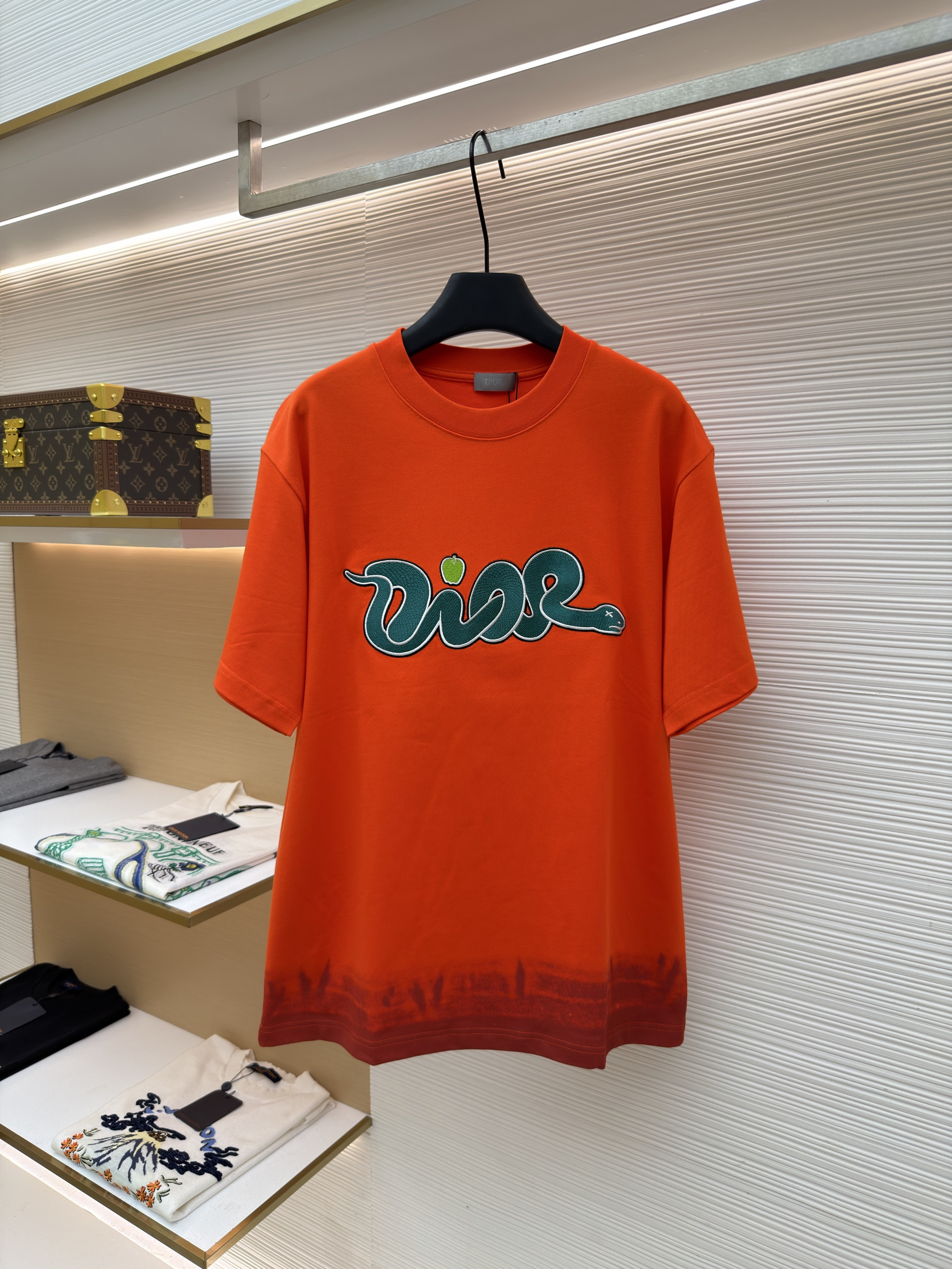 디올 뱀의해 콜라보 타이다이 반팔 티셔츠 (X공장)