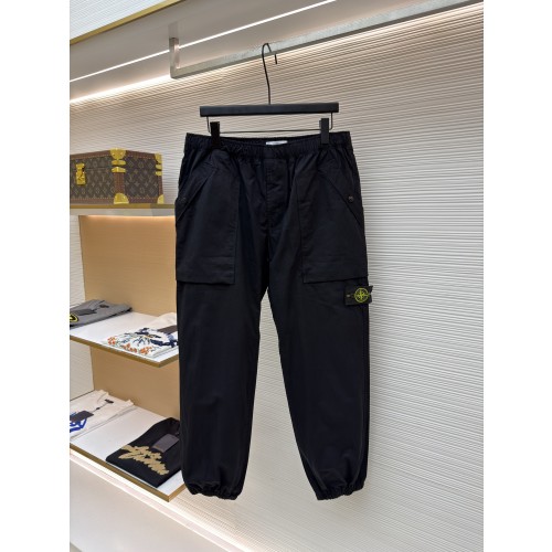 스톤 아일랜드 배지 캐쥬얼 팬츠