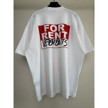 베트멍 포 렌트 오버핏 반팔 티셔츠 화이트