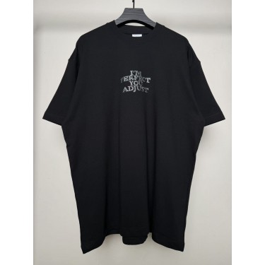 베트멍 아임 퍼펙트 유 어드저스트 레터링 반팔 티셔츠