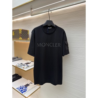 몽클레어 로고 포켓 반팔 티셔츠