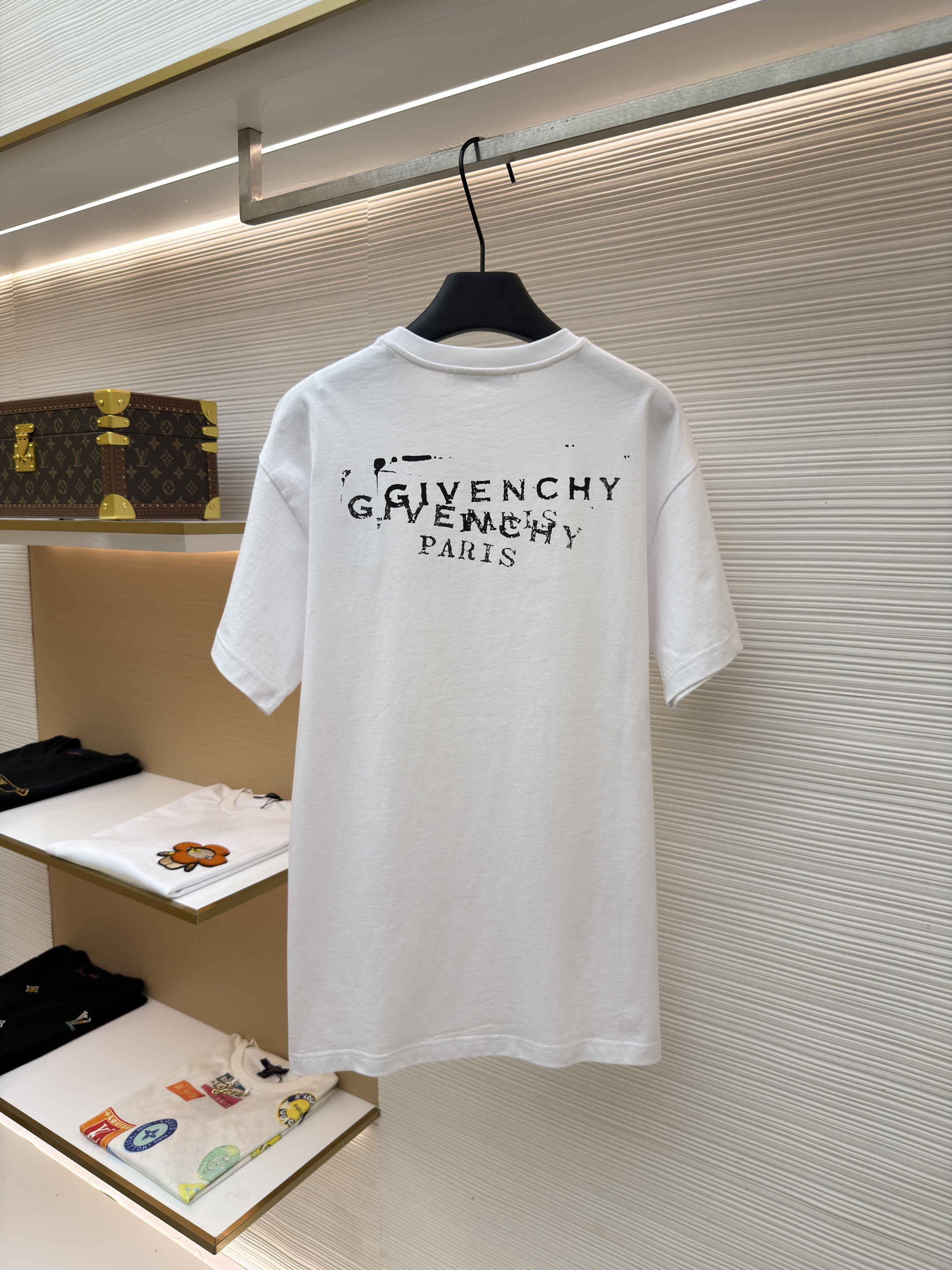지방시 Givenchy 스탬프 앞뒤 프린팅 티셔츠