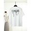 디올 Dior 26SS 공식 홈페이지 스타일 가슴 컷아웃 자수 헤비 공정 반팔 티셔츠
