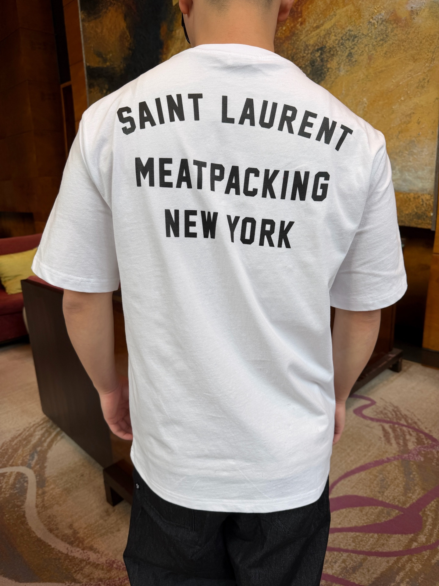 입생로랑 Saint Laurent 뉴욕 시리즈 프린팅 반팔