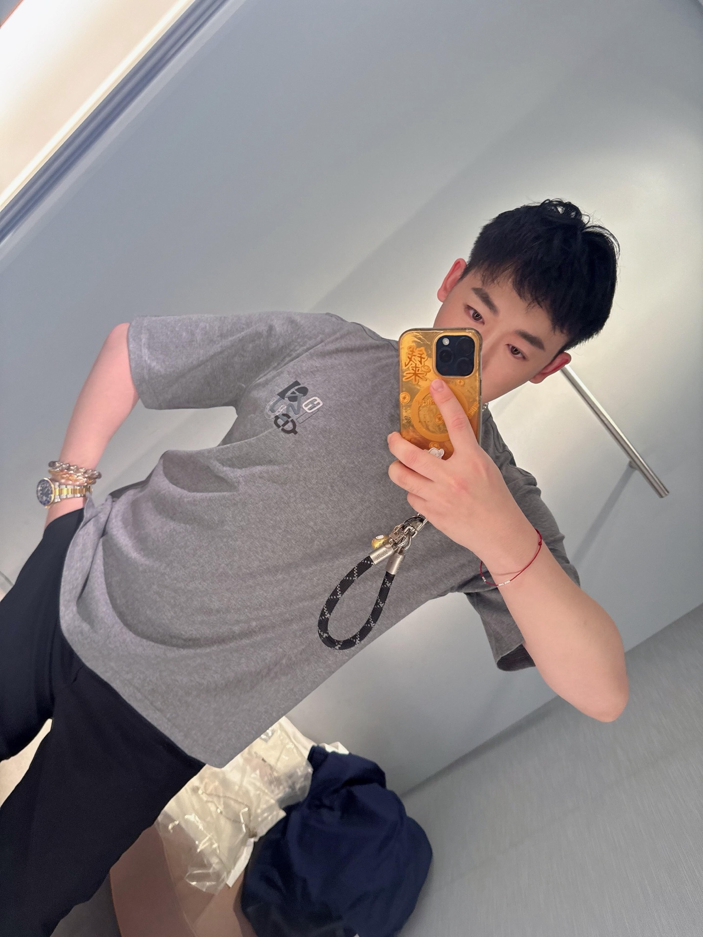 에르메스 Hermes Paris 가죽 장식 반팔 티셔츠(x공장)