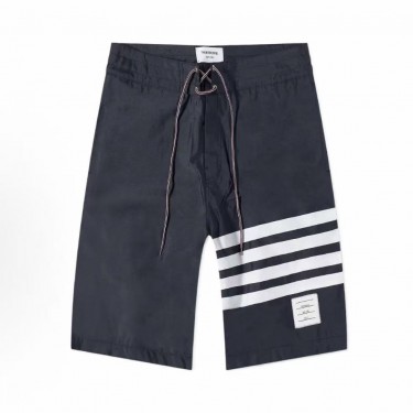 톰브라운 사이드 슬릿 메쉬 사선 완장 비치 쇼츠
