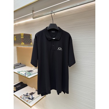 발렌시아가 Balenciaga 로고 자수 폴로 셔츠