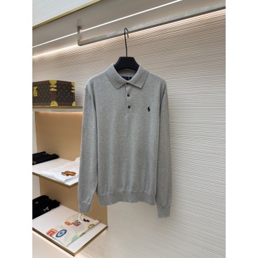 랄프로렌 Ralph Lauren 면 자수 폴로넥 니트 스웨터