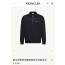몽클레어 Moncler 가죽 로고 코튼 하프 집업 맨투맨